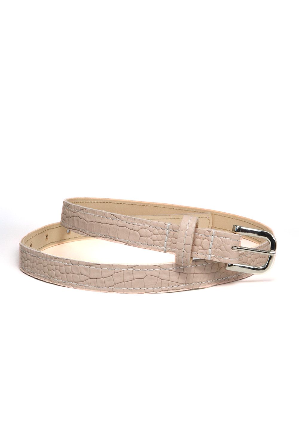 Sassy stitch vrouwenriem, Kleur riem: Blush croco