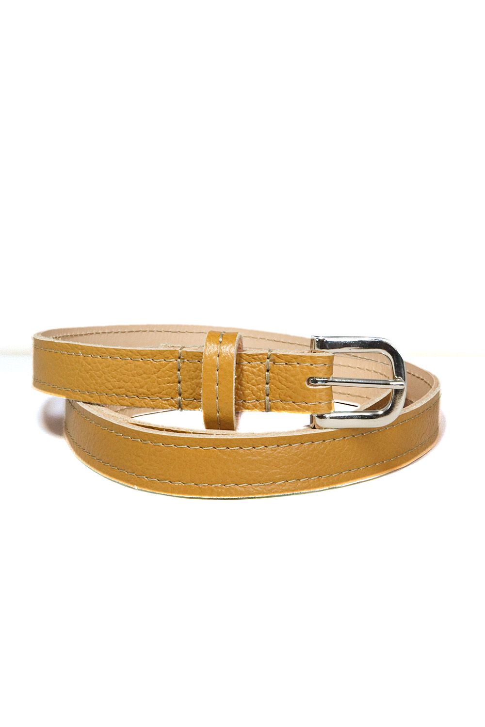 Sassy stitch vrouwenriem, Kleur riem: Mustard