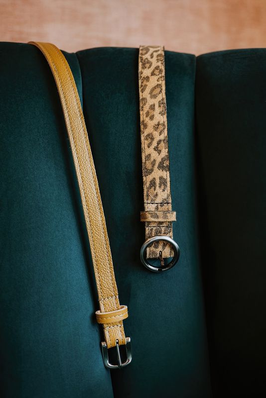 Handgemaakte leren riemen van Atelier Loulou