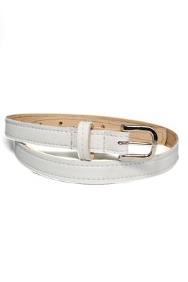 Handgemaakte witte Sassy stitch riem van Atelier Loulou