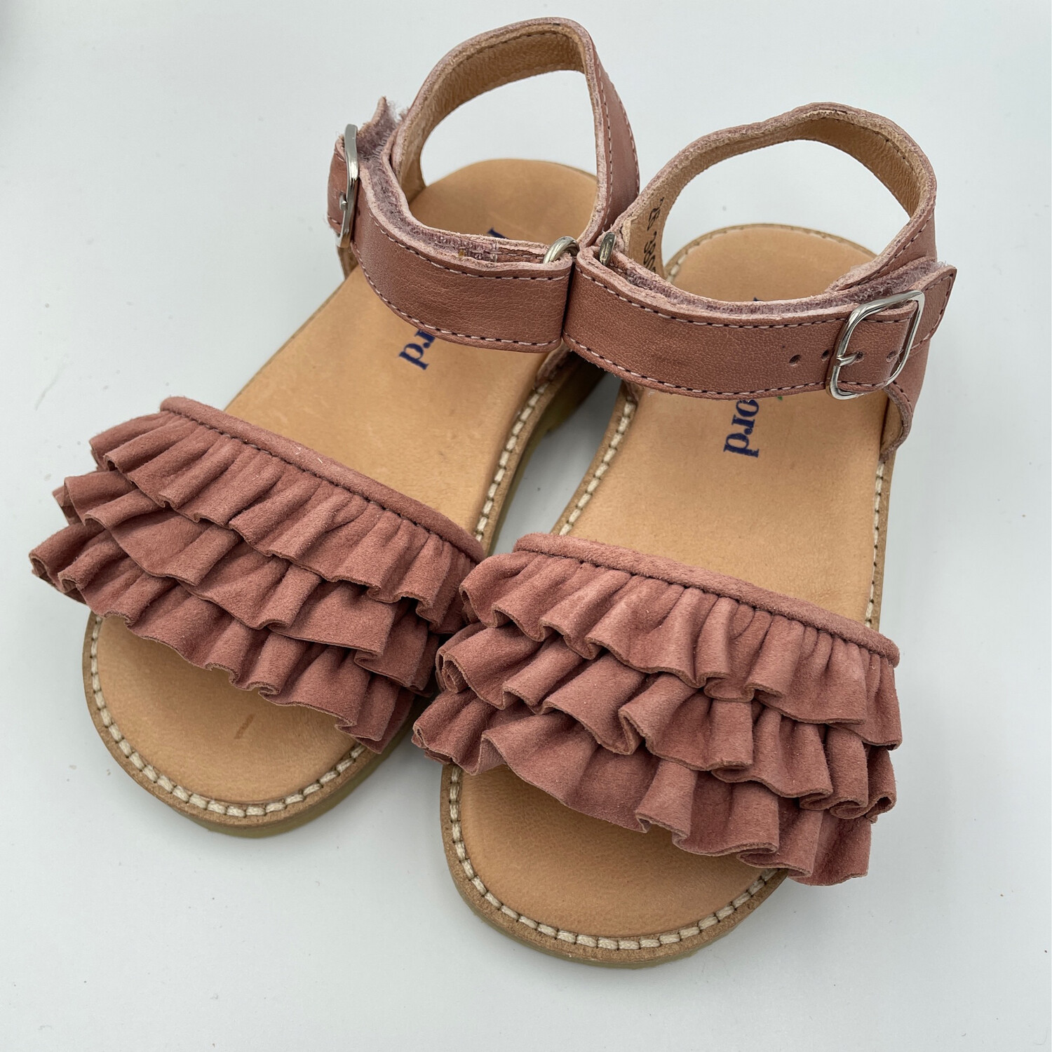 PETIT NORD - Sandaal Ruffles - Old Rose