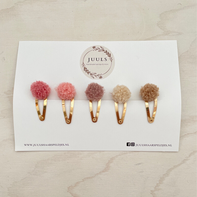 JUULS - Haarspeldjes Dot Set 3cm - Pastel