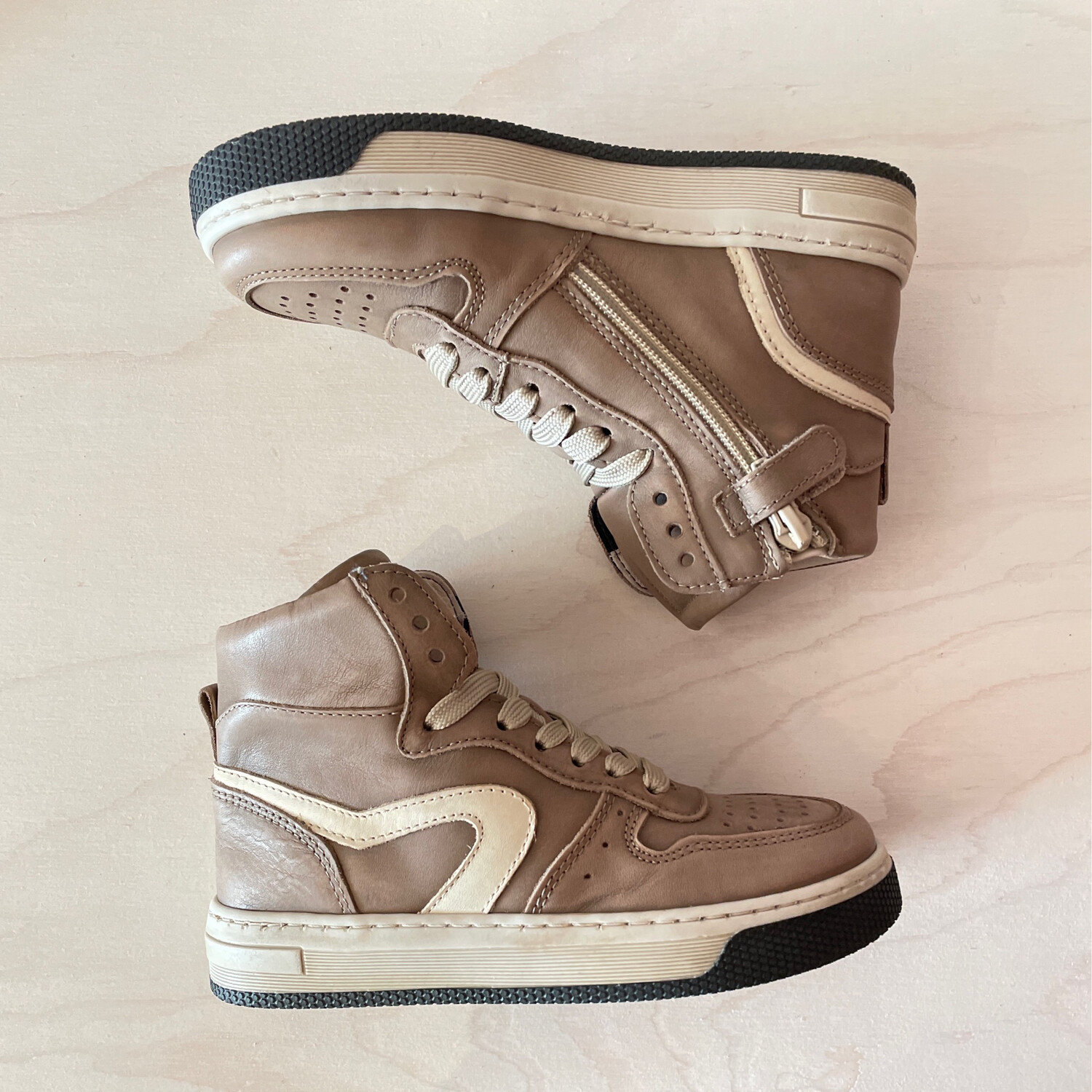 HIP - Hoge Sneaker - Taupe Dark