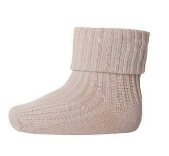 MP Denmark - Cottin rib baby socks - Rose dust Col.853