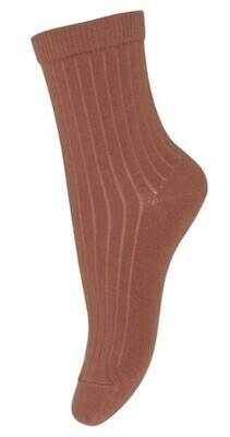 MP Denmark - Cotton rib socks - Copper Brown Col.2315