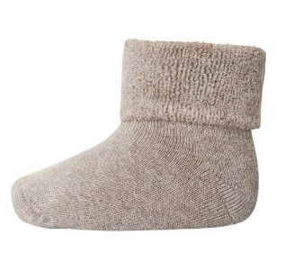 MP Denmark - Wool/Cotton Socks - Light Brown Melange Col.202