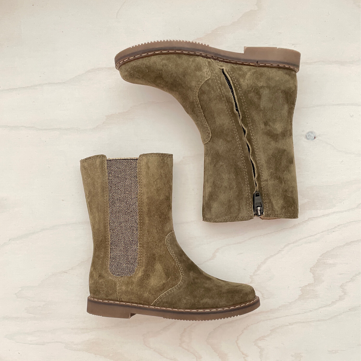 POM D&#39;API - Laarsje City Mid jod - Olive