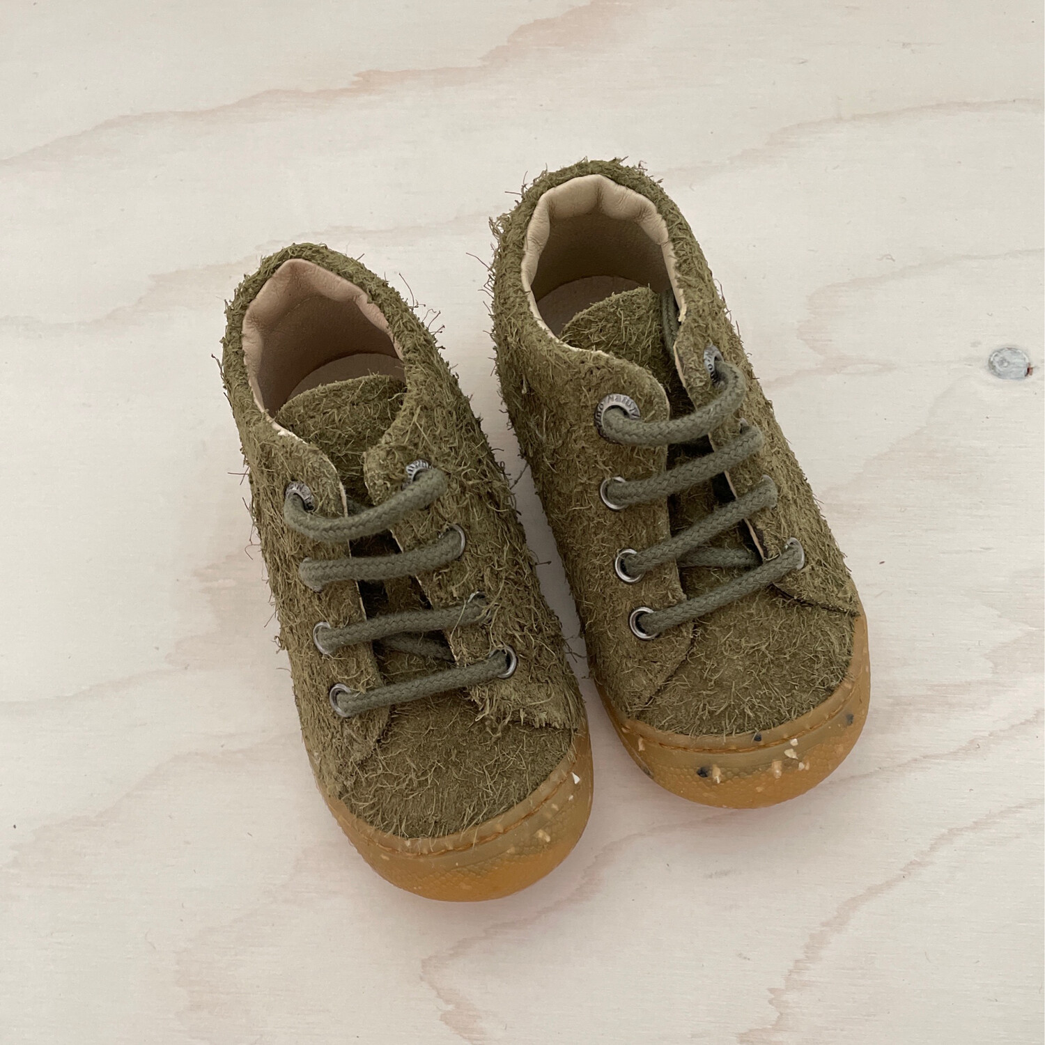 NATURINO - Préstapper Cocoon - Suede Fluffy Militare