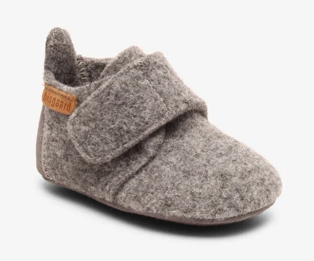 BISGAARD - Baby Pantoffel Wool - Grey