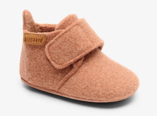 BISGAARD - Baby Pantoffel Wool - Rose