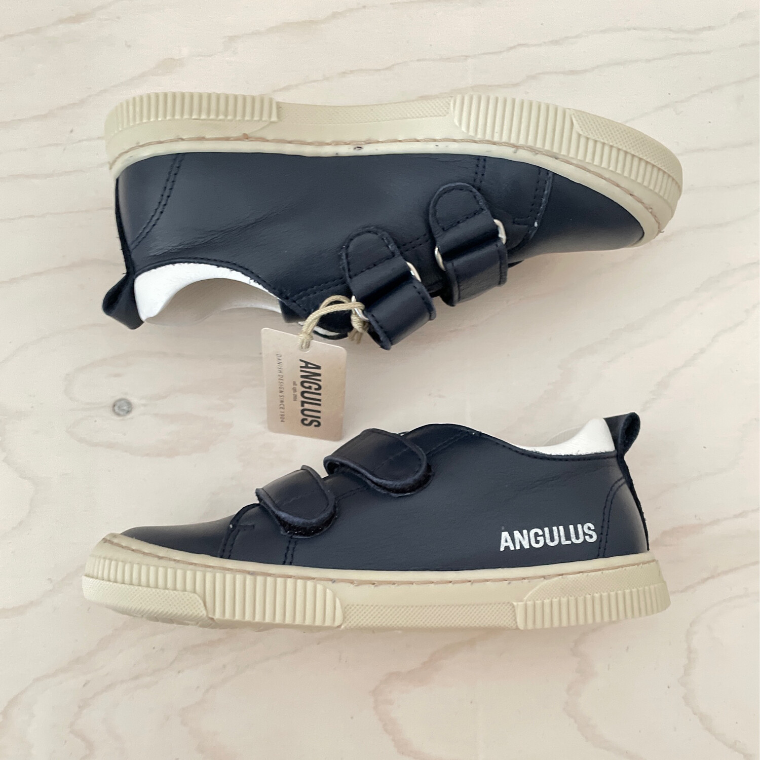 ANGULUS - Sneaker Velcro - Navy/White