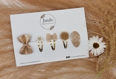 JUULS - Haarspeldjes Try out Set 3cm - Goud