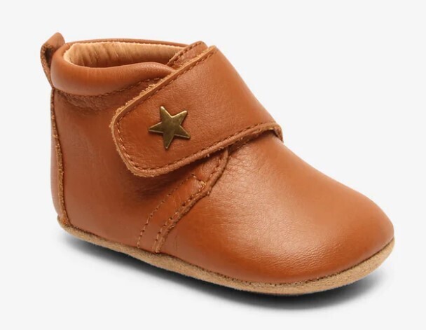 BISGAARD - Baby Pantoffel Star - Cognac