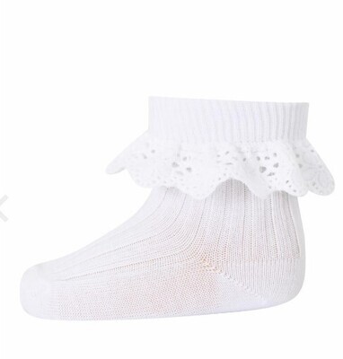 MP Denmark - Lisa Socks With Laces - White Col.01