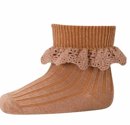 MP Denmark - Lisa Socks With Laces - Tawny Brown Col.858