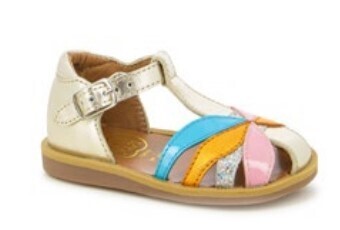 POM D&#39;API - Sandaal Poppy Oto - Platine Multi
