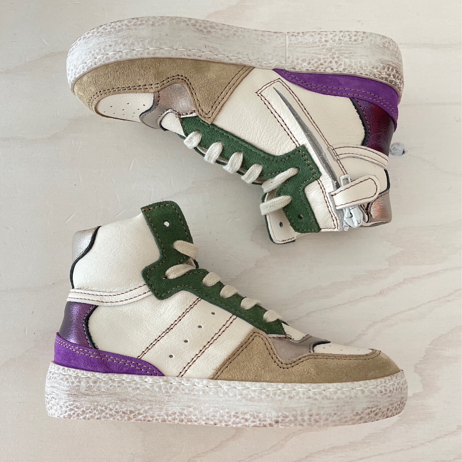 OCRA - Hoge Sneaker - Cappuccino Milk