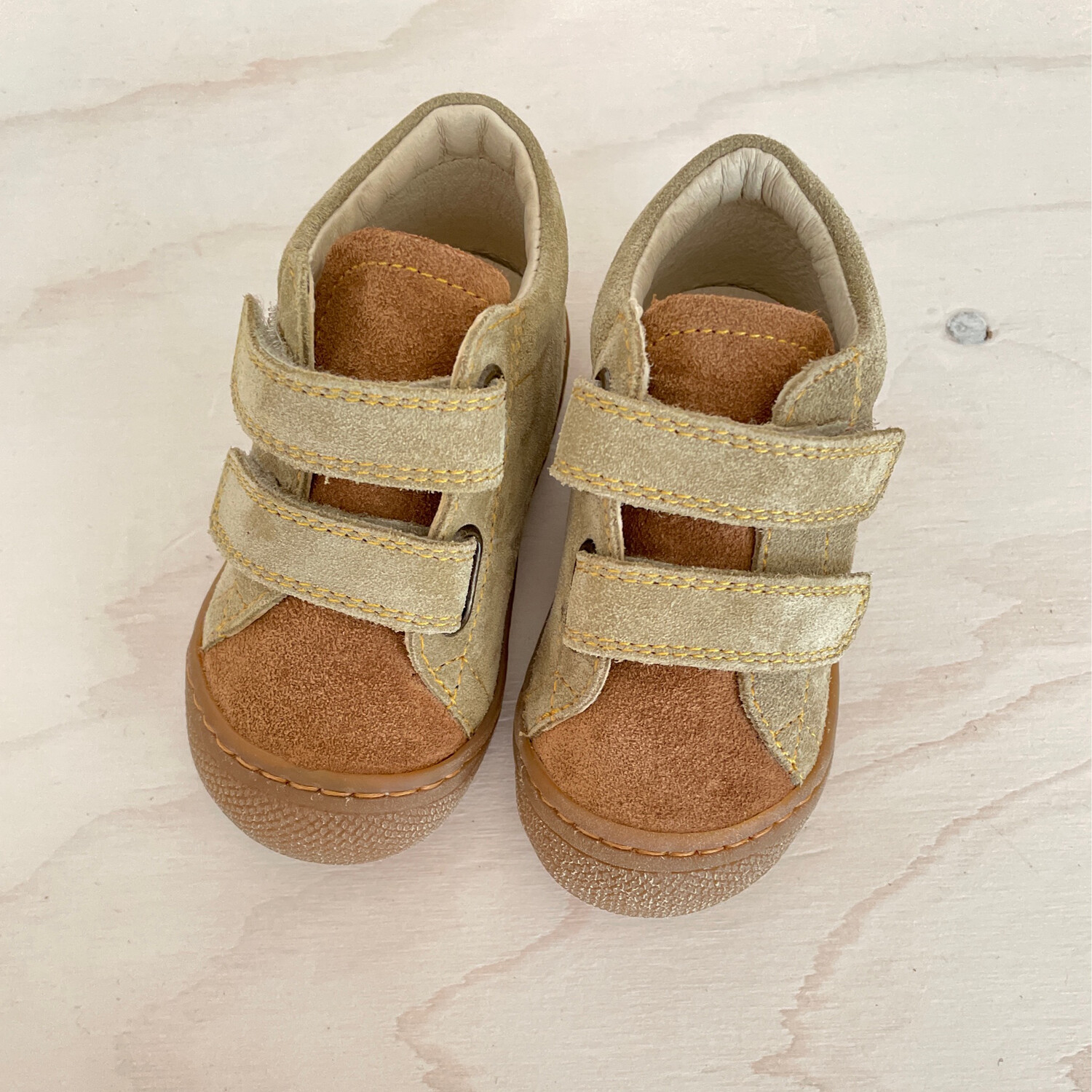 NATURINO - Préstapper Cocoon Velcro - Honey Brown Stone