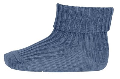 MP Denmark - Cotton rib baby socks - Stone Blue