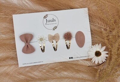 JUULS - Haarspeldjes Try out Set 3cm - Pink