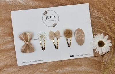 JUULS - Haarspeldjes Try out Set 4cm - Goud