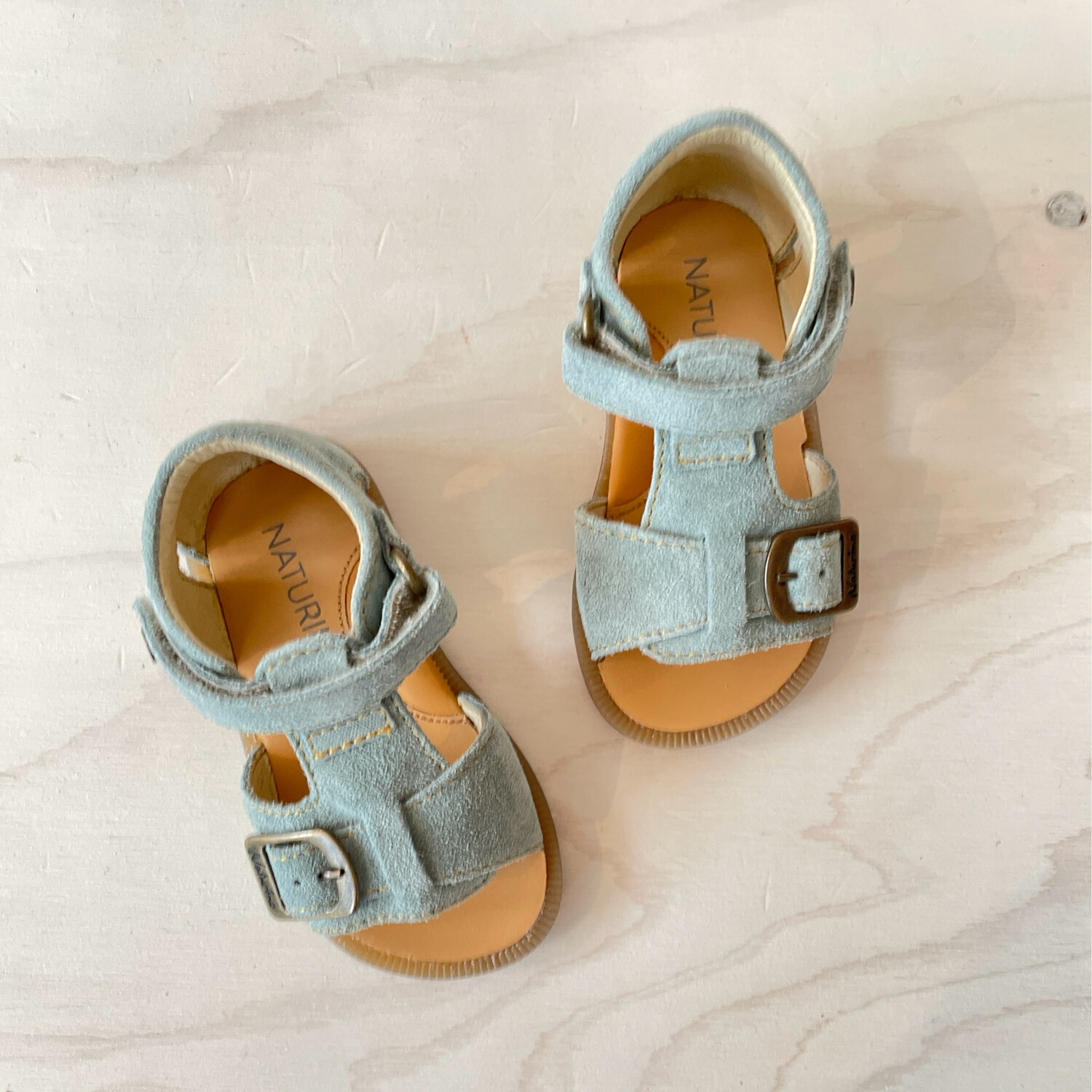 NATURINO - Sandaal Quarzo - Suede Sage Zucca