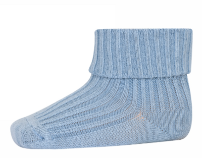MP Denmark - Cotton rib baby socks - Dusty Blue