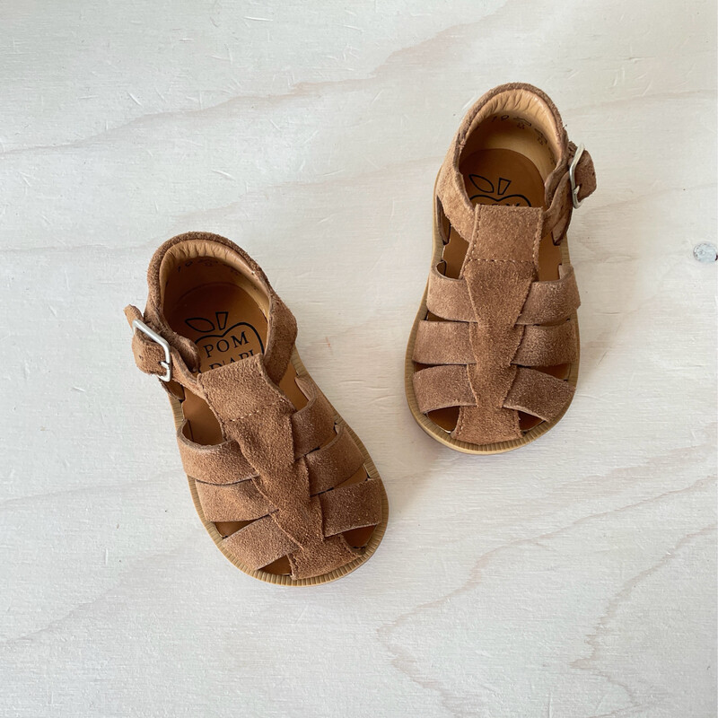 POM D&#39;API - Sandaal Poppy Daddy - Velours Brown