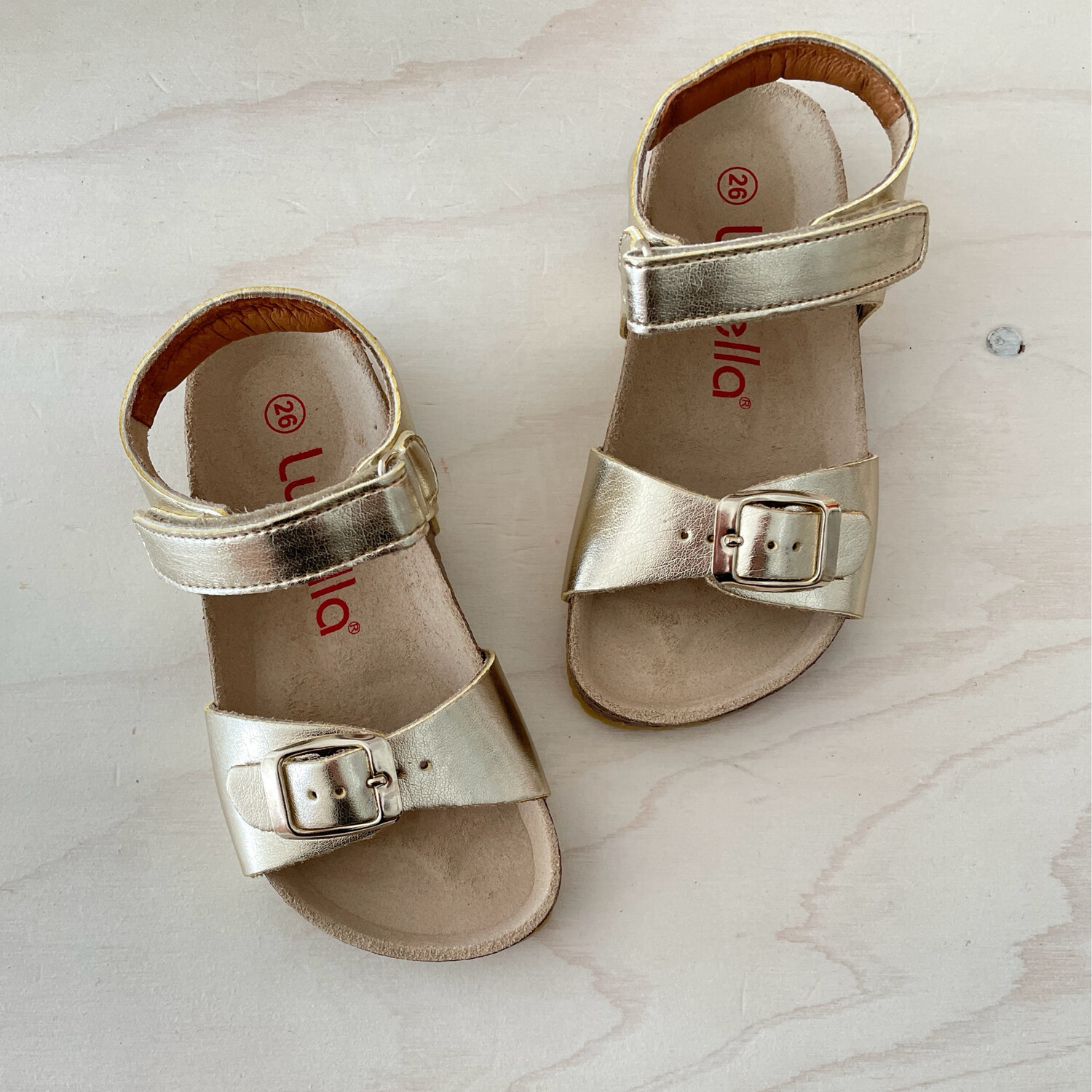 LUNELLA - Sandaal met velcro - Platino