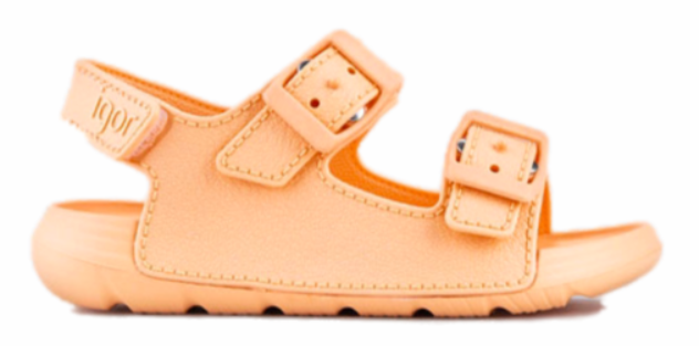 IGOR - Watersandaal Kids met gesp - Apricot