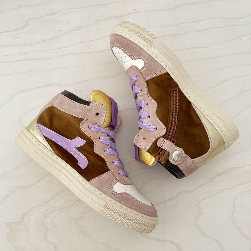 RONDINELLA - Sneaker High - Lavendel Brown