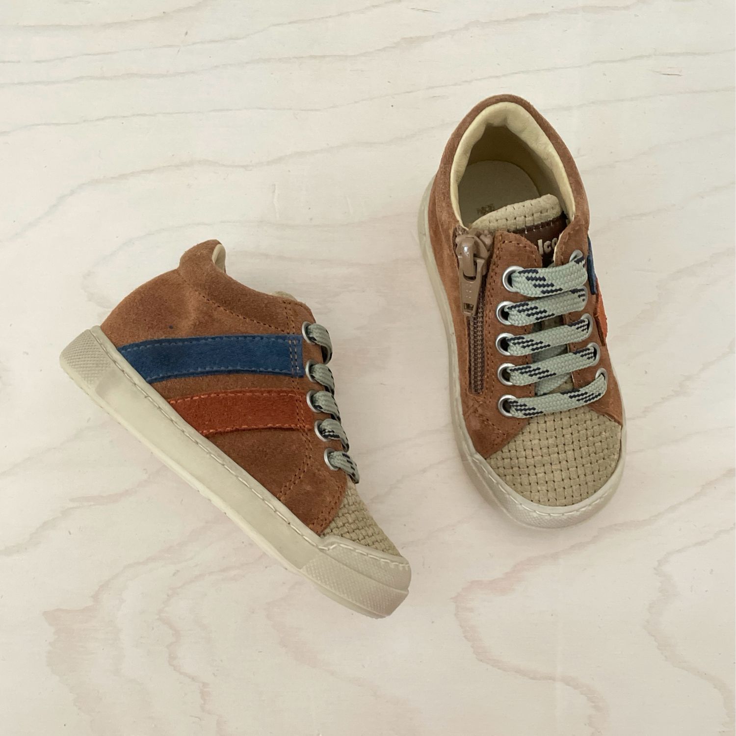 FALCOTTO - Sneaker Gazer ZIP - Stone Brown