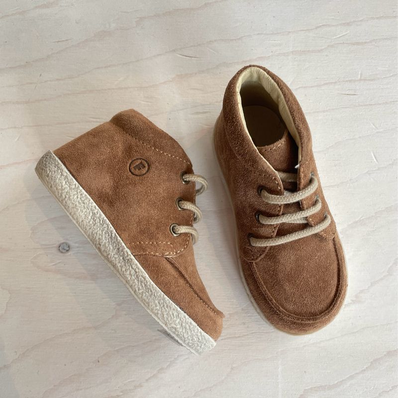 FALCOTTO - Sneaker Ostrit - Suede Brown