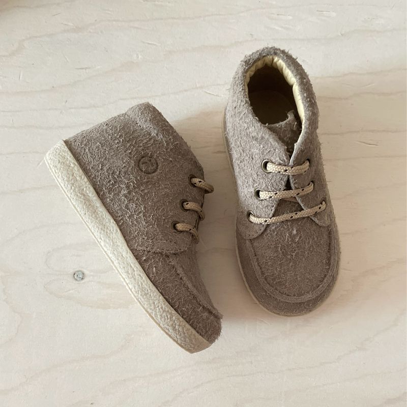 FALCOTTO - Sneaker Ostrit - Suede Pluma Taupe