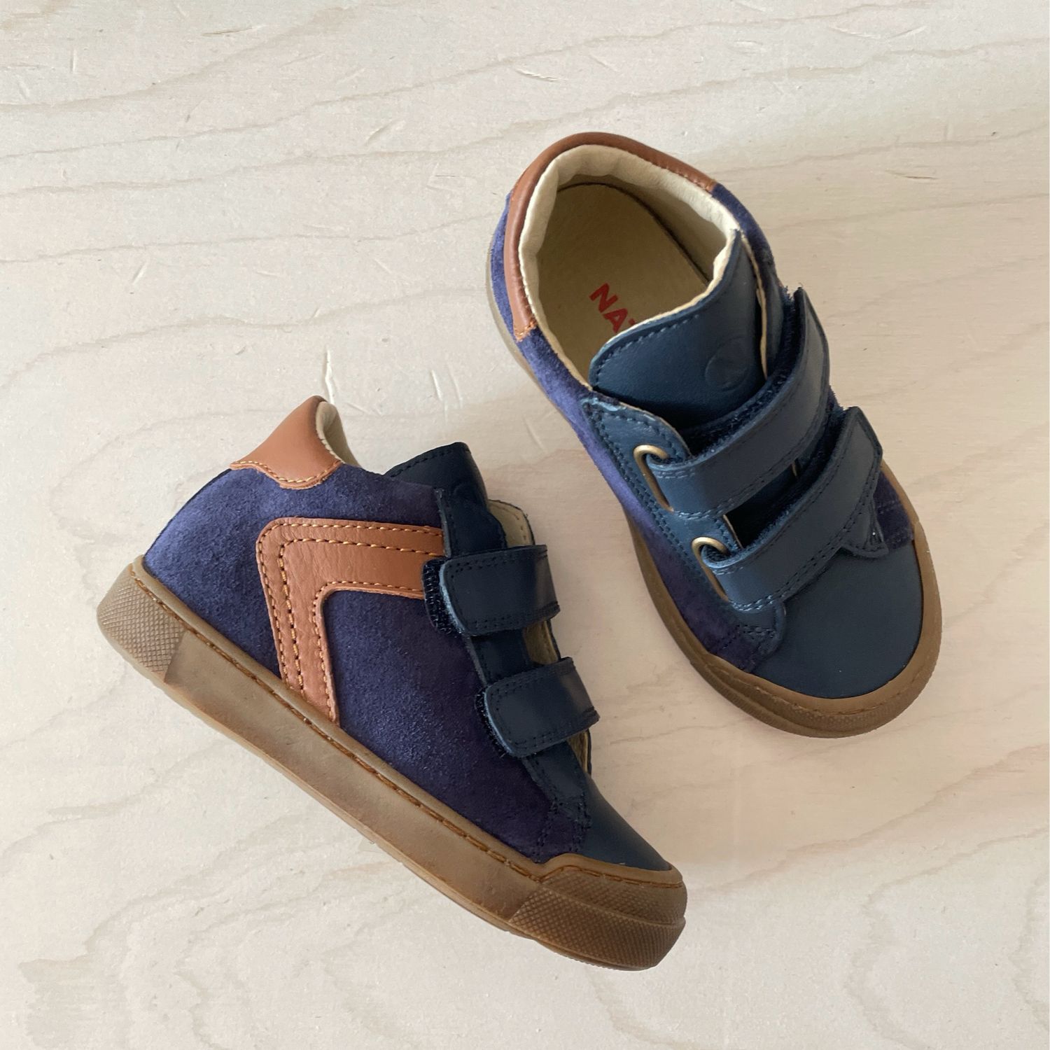 NATURINO - Sneaker Heist - Navy Cuoio