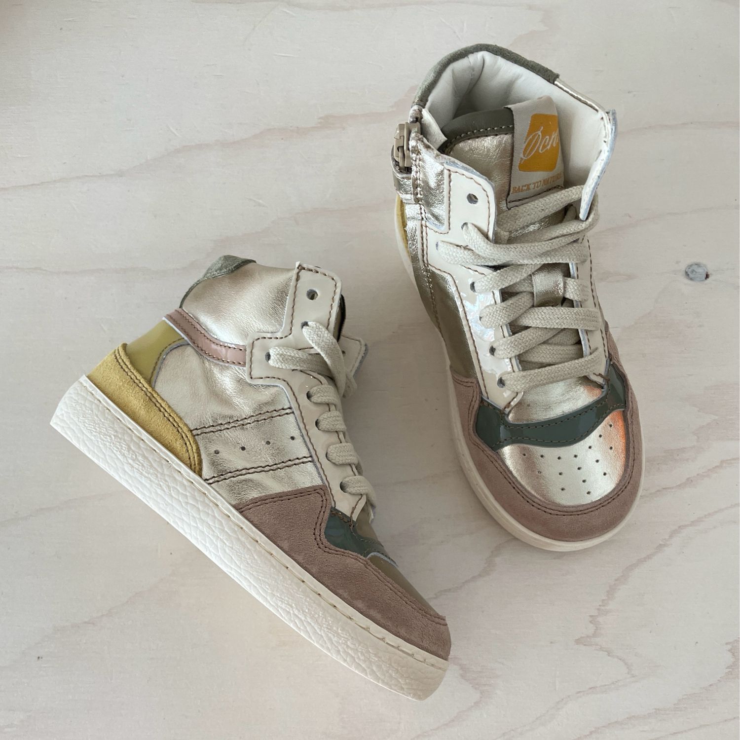 OCRA - Hoge Sneaker - Sand Platinum