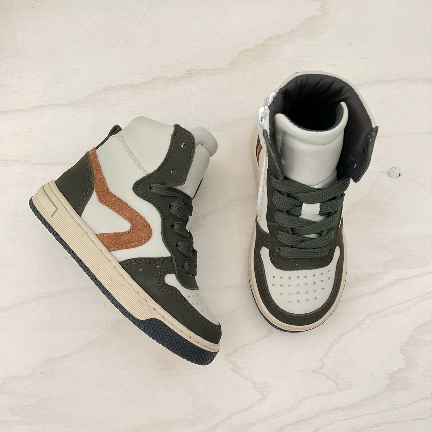 HIP - Hoge Sneaker - Donker Groen