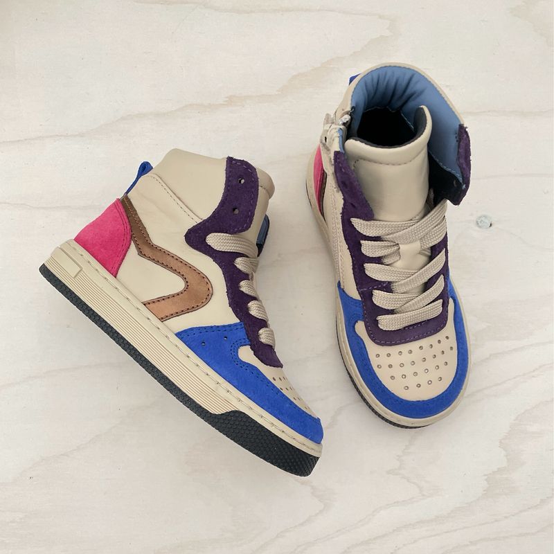 HIP - Hoge Sneaker - Kobalt Paars Fuchsia