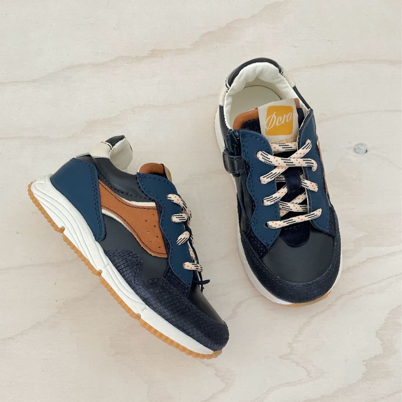 OCRA - Sneaker Mini - Blue Cuoio
