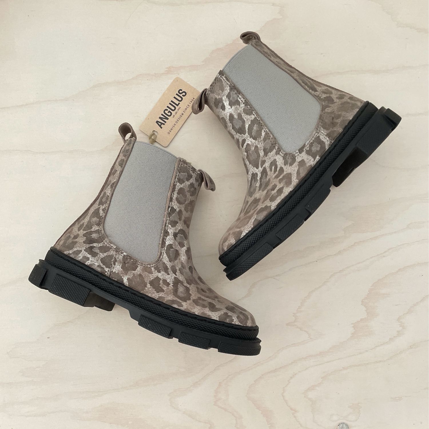 ANGULUS - Chelsea Boot - Leo Silver Gray
