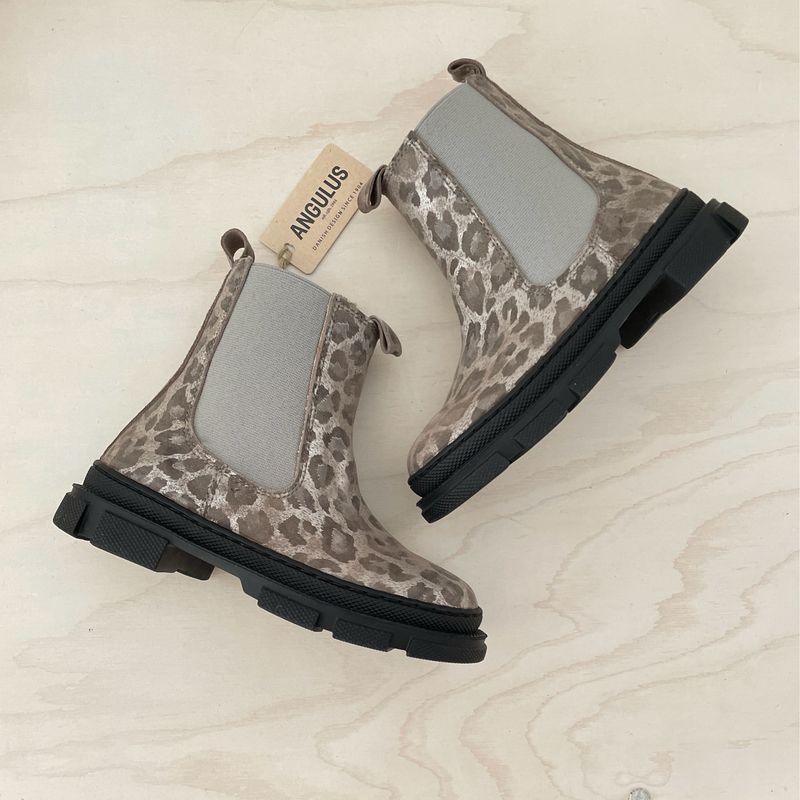 ANGULUS - Chelsea Boot - Leo Silver Gray