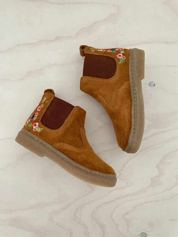 POM D&#39;API - Enkellaarsje Trix - Caramel Fleurs