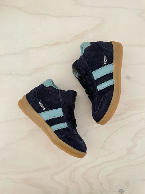 HIP - Sneaker Mid - Donker Blauw Turquoise