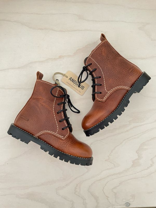 ANGULUS - Veterbottine - Cognac Black