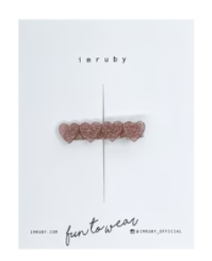 IMRUBY - AYA Heart Clip - Glitter