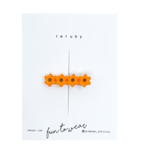IMRUBY - BONNIE Flower Clip - Orange