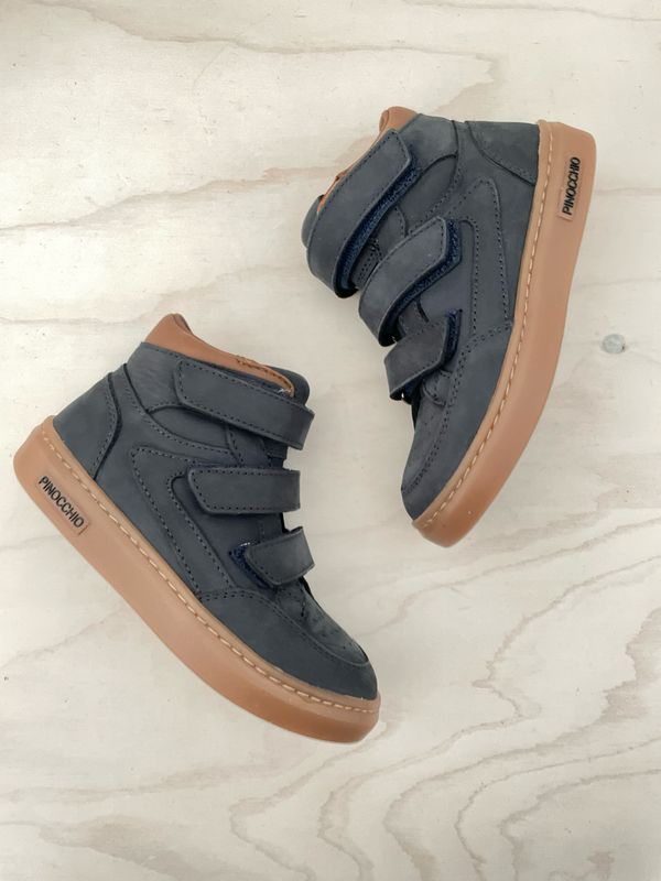 HIP - Sneaker Mid - Donker Blauw Camel