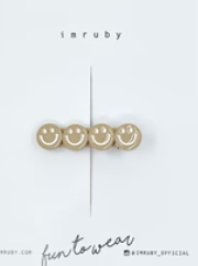 IMRUBY - PEPPER Smiley Clip - Café au lait