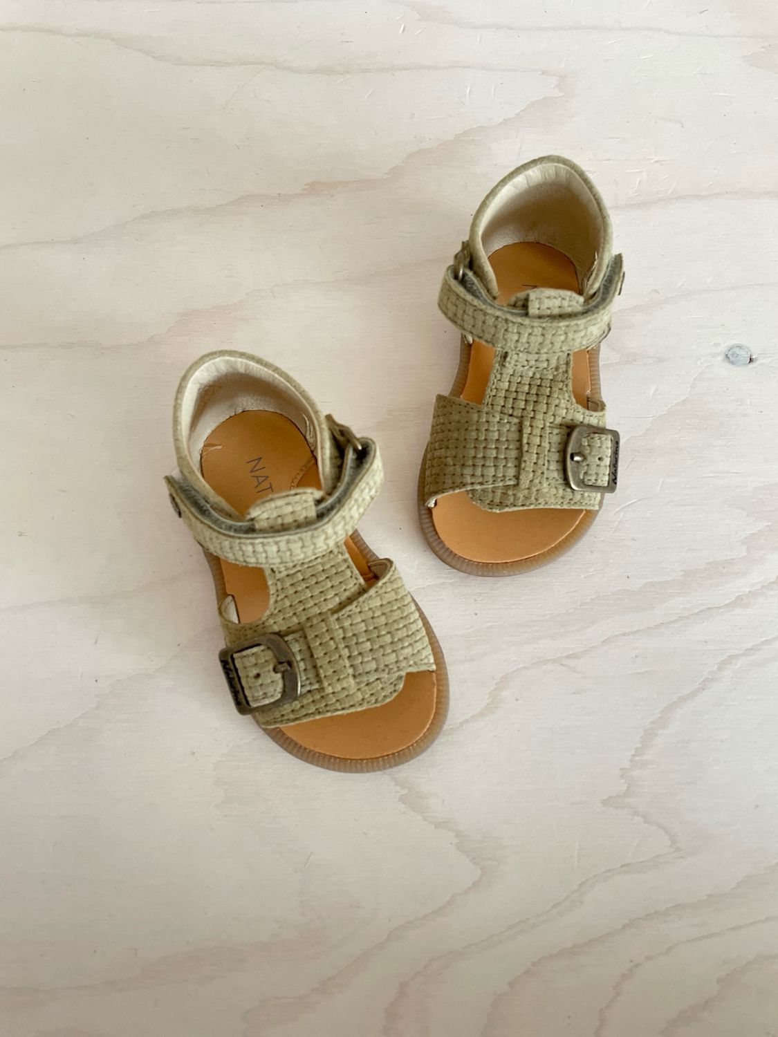 NATURINO - Sandaal Quarzo - Suede Woven Stone