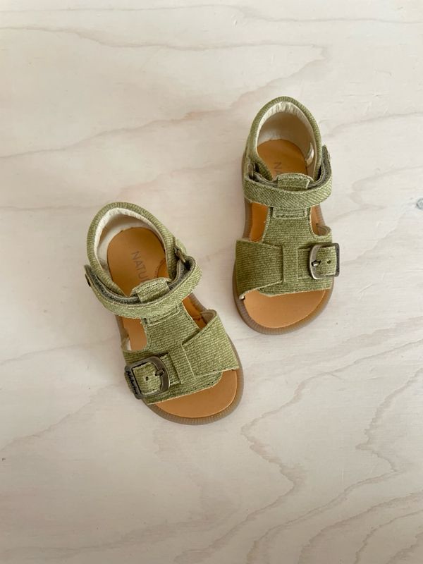 NATURINO - Sandaal Quarzo - Suede Denim Stone